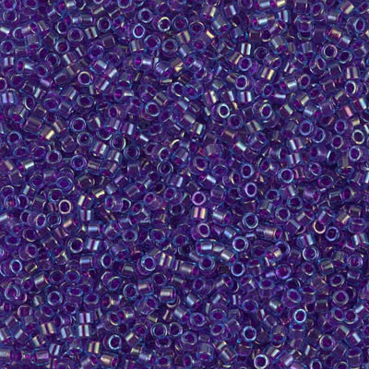 Miyuki Delica Bead 11/0, DB1755, Fuchsia Lined Aqua AB, 5 grams